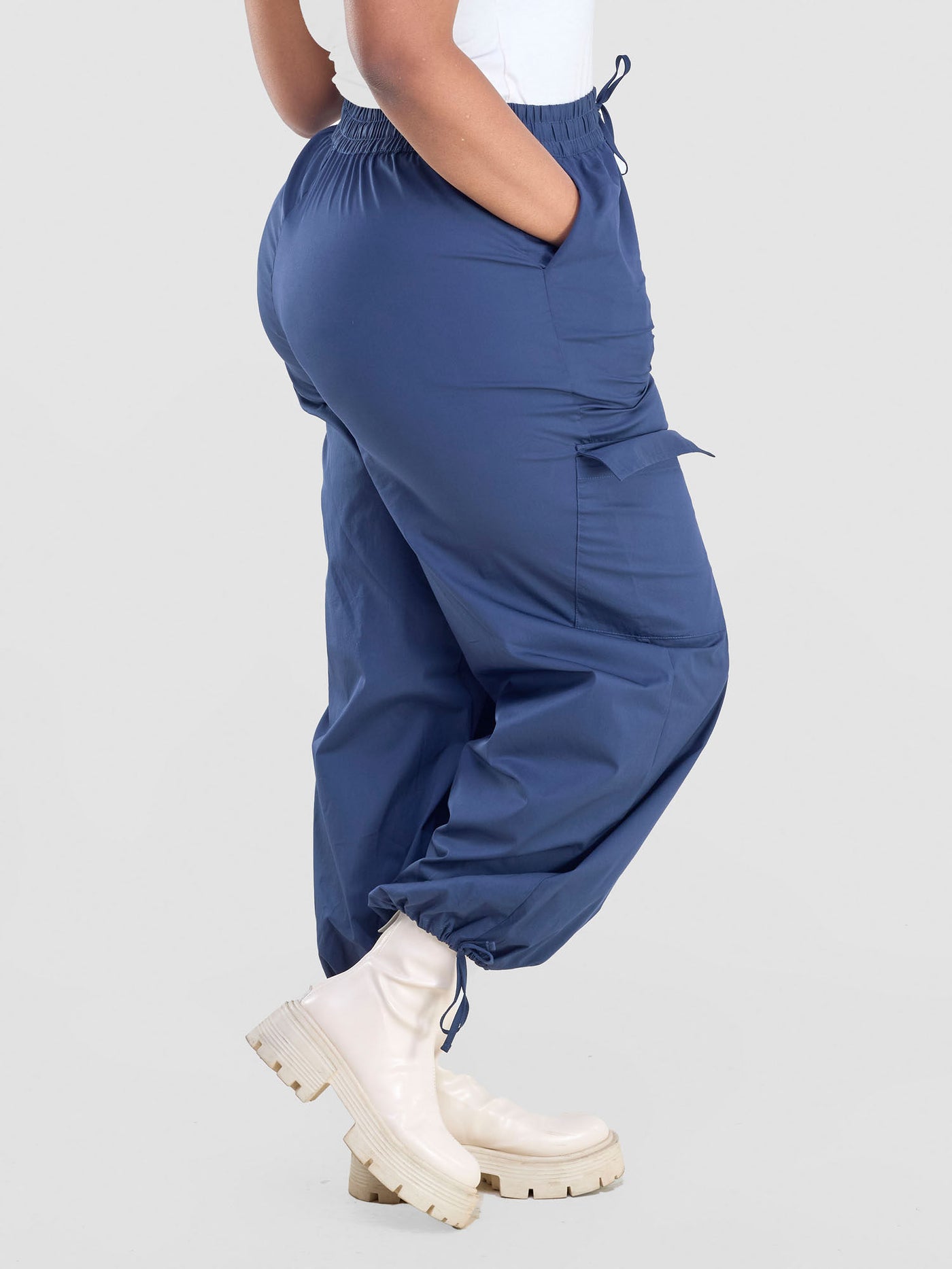 Safari by Vivo Kamari Wide Leg Pants - Navy Blue