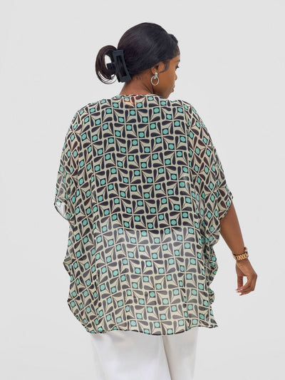 Vivo Ayana Wide High Low Top - Black / Mint - Shopzetu