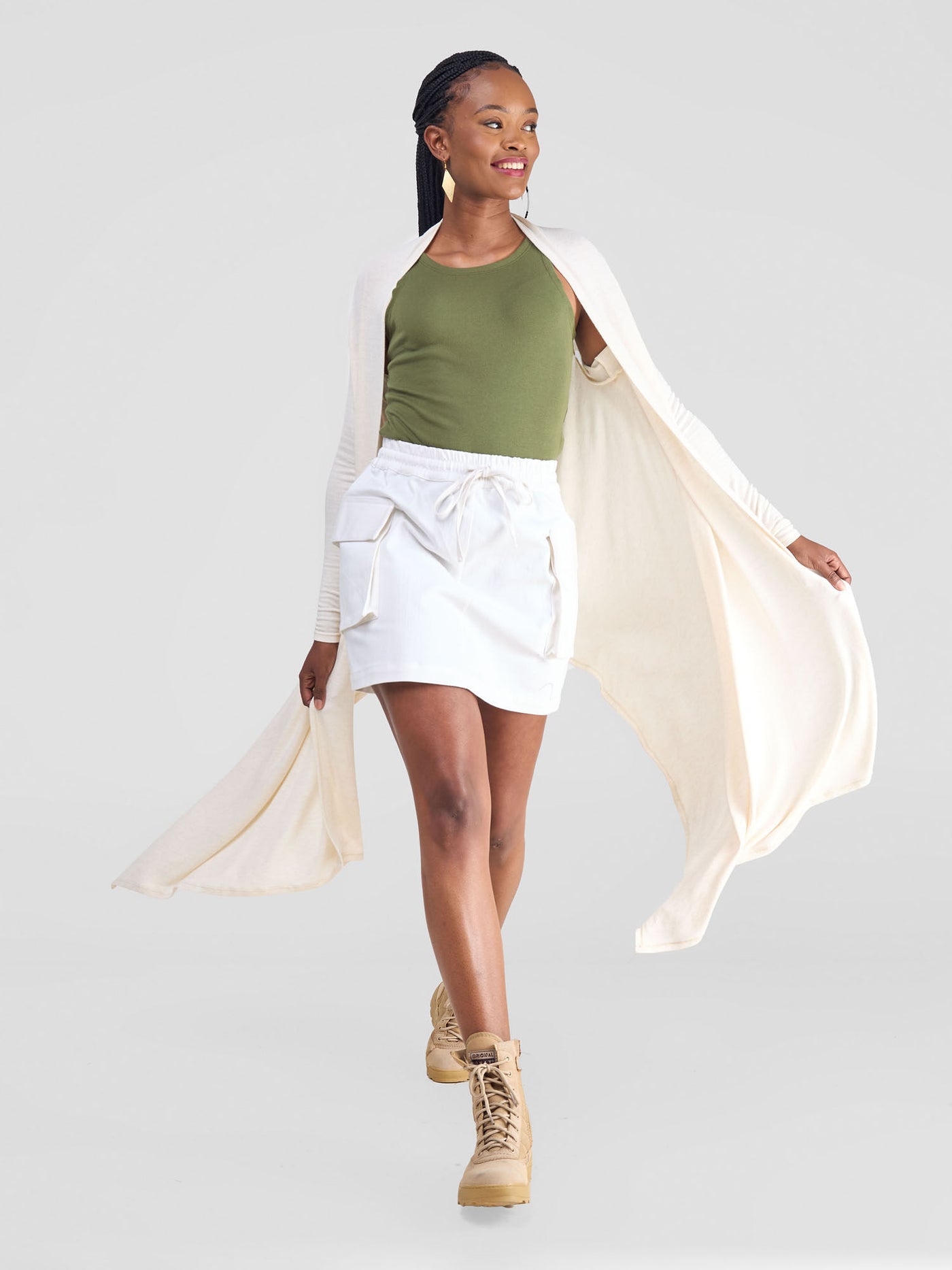 Safari by Vivo Bush Yoga Wrap - Off White
