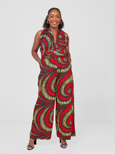 Vivo Kitenge Infinity Jumpsuit - Zena Print