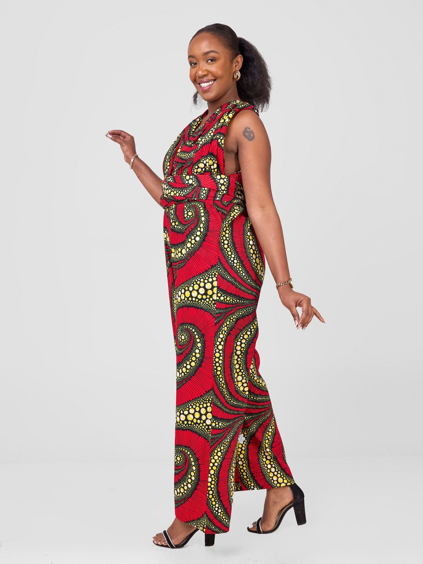 Vivo Kitenge Infinity Jumpsuit - Zena Print
