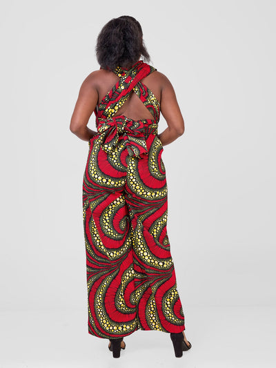Vivo Kitenge Infinity Jumpsuit - Zena Print