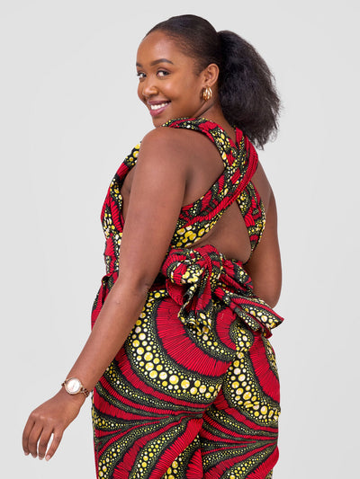 Vivo Kitenge Infinity Jumpsuit - Zena Print