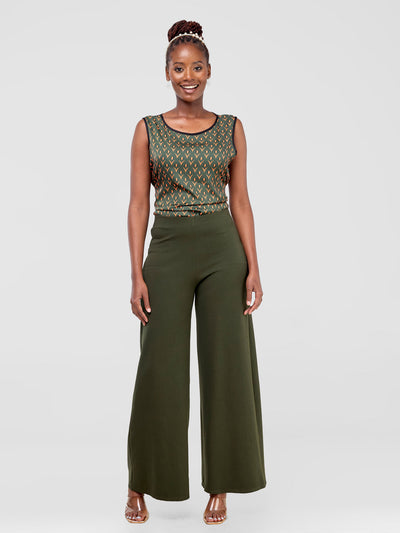Vivo Upe Wide Leg Pants - Hunters Green