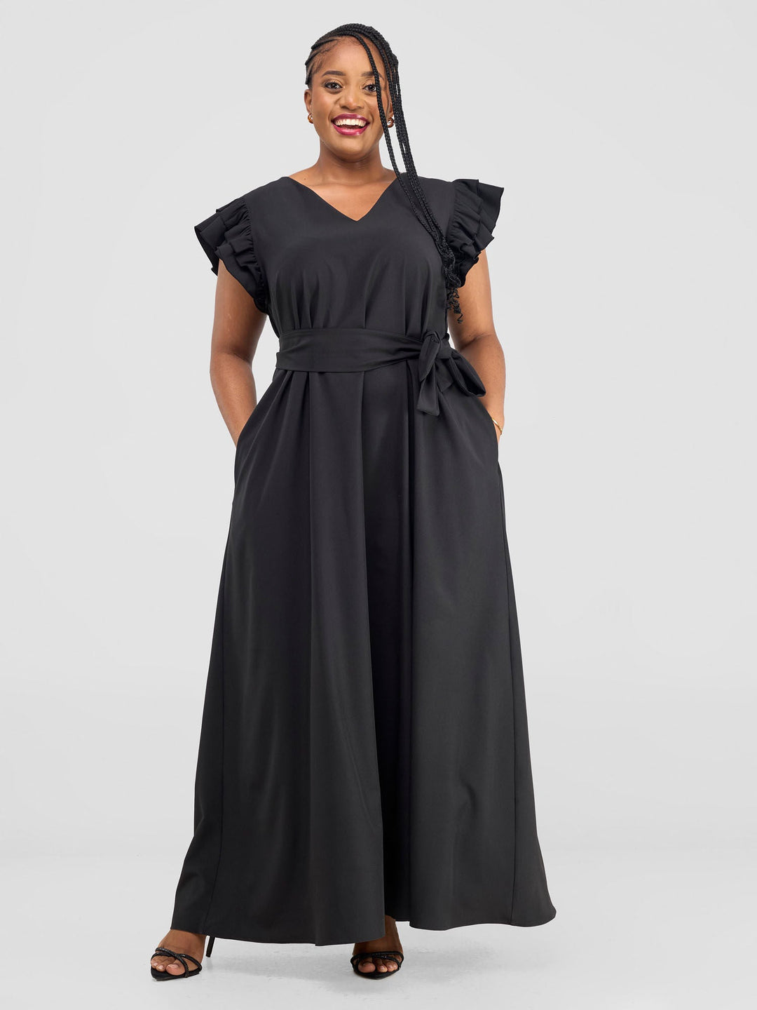 Vivo Nasinka A-Line Maxi Dress - Black