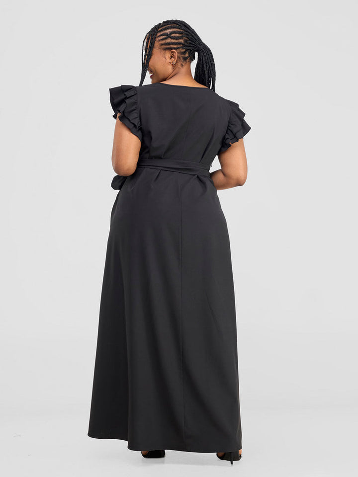 Vivo Nasinka A-Line Maxi Dress - Black