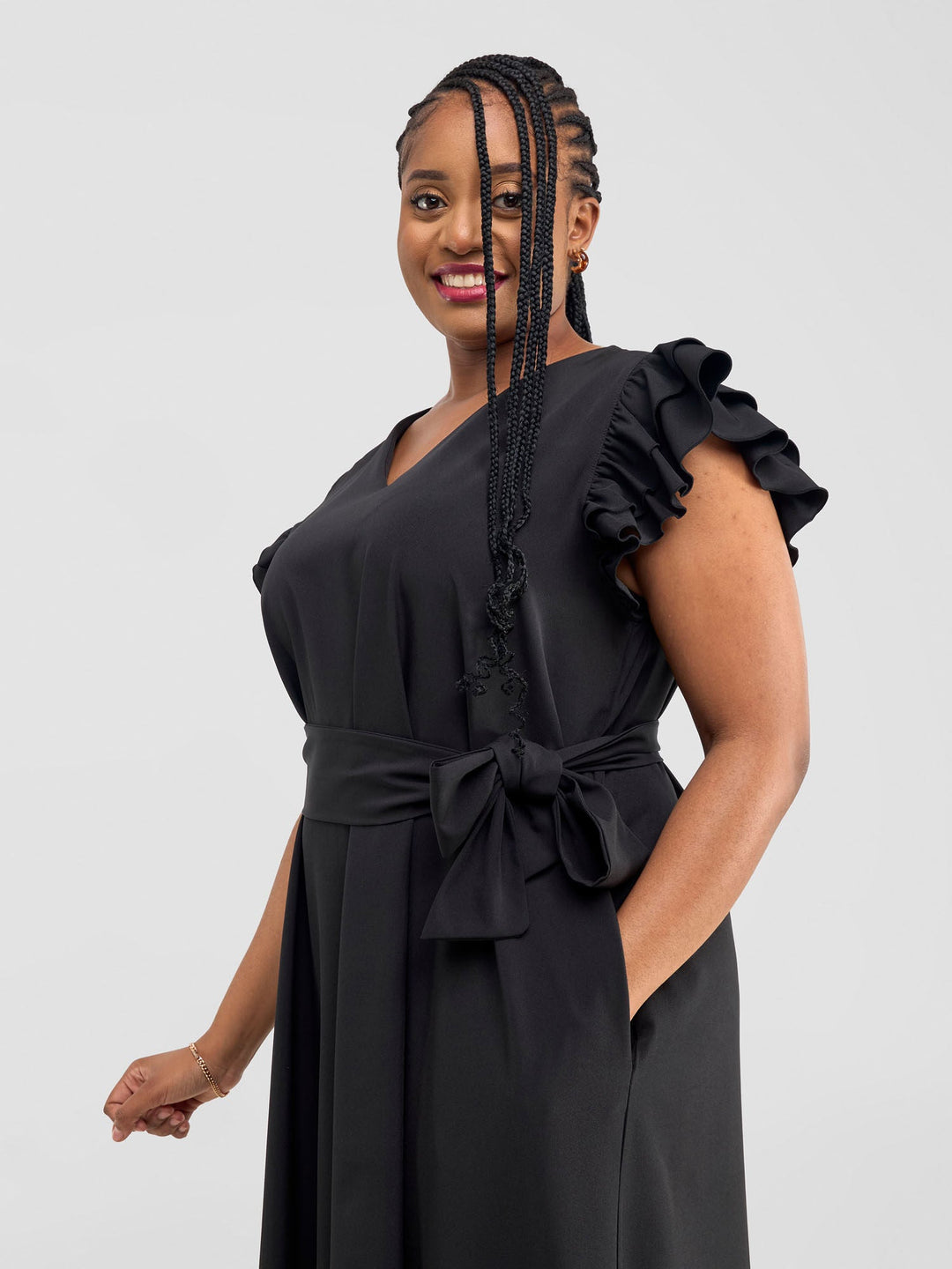 Vivo Nasinka A-Line Maxi Dress - Black