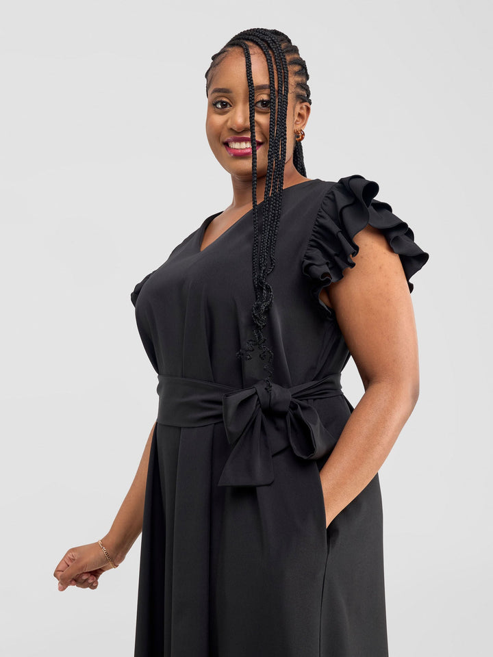 Vivo Nasinka A-Line Maxi Dress - Black