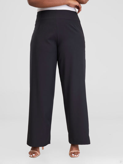 Vivo Zahari Straight Leg Pants - Black