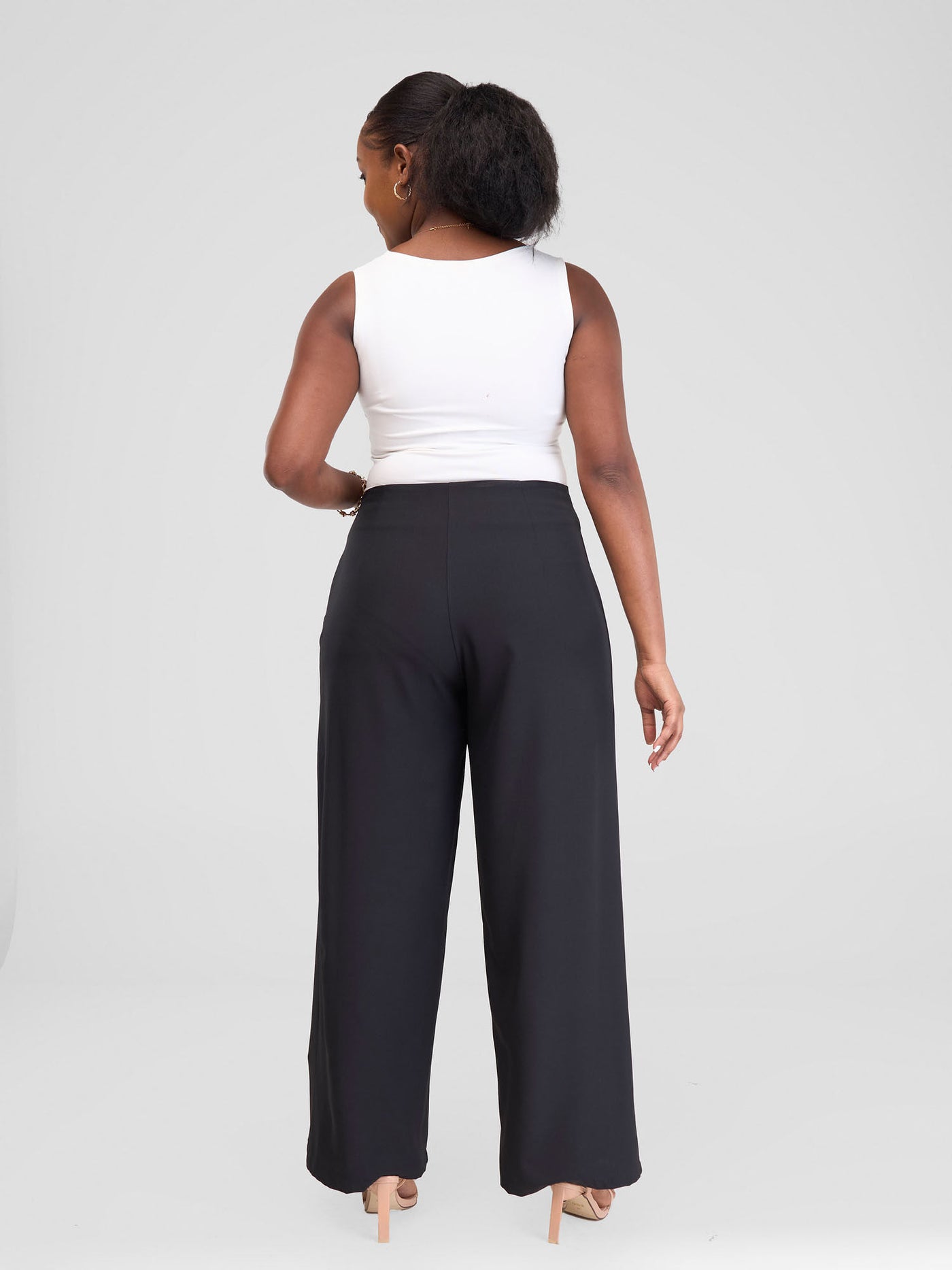 Vivo Zahari Straight Leg Pants - Black