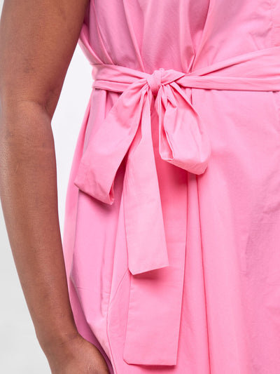 Safari by Vivo Zene High Low Shirt Dress - Pink