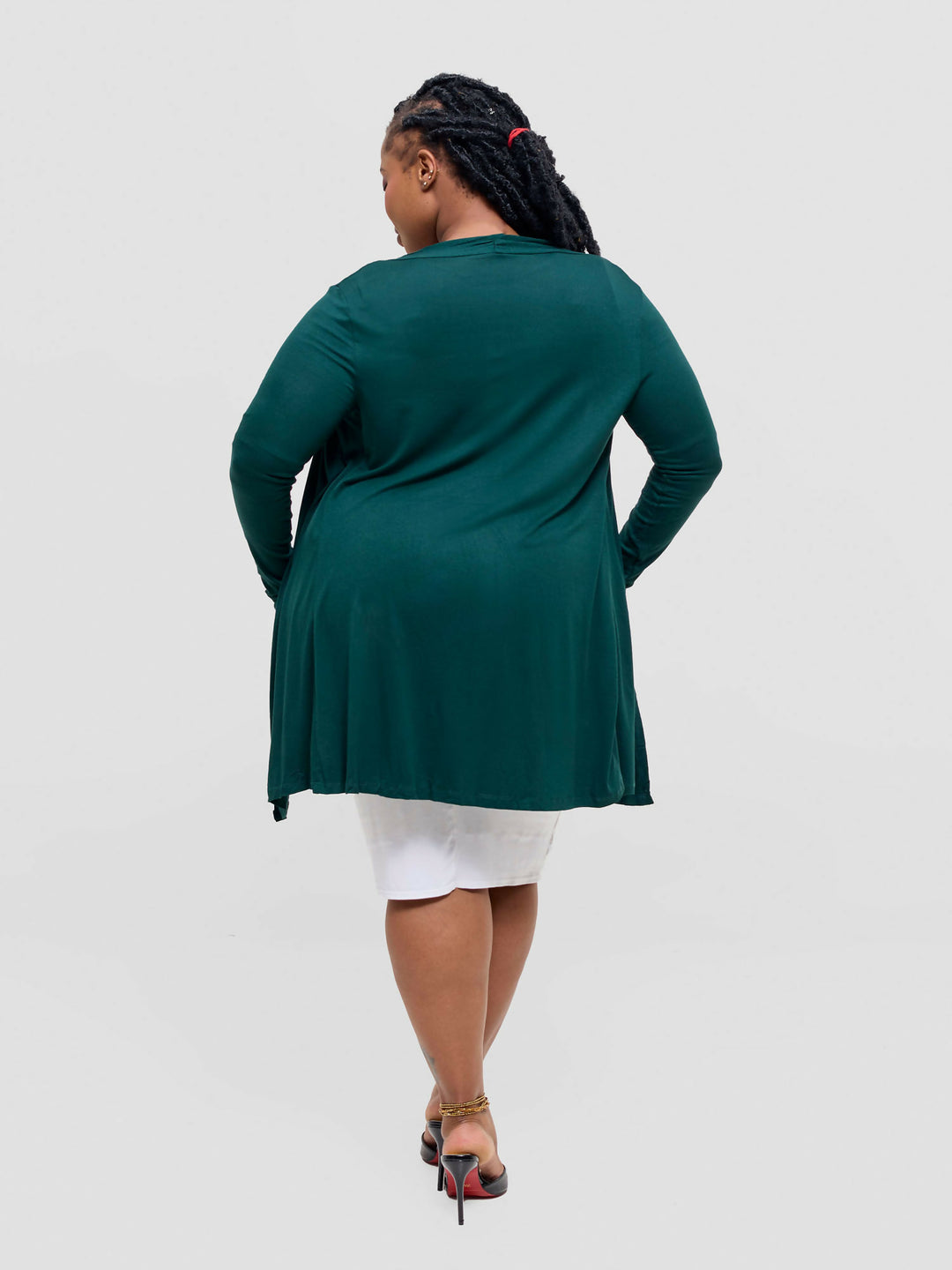 Anel's Knitwear Basic Kimono - Green - Shopzetu