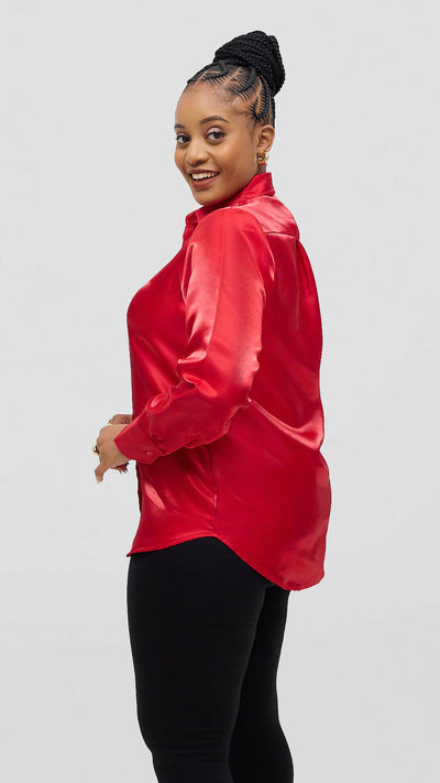 Lizola Lisa Blouse Top - Red