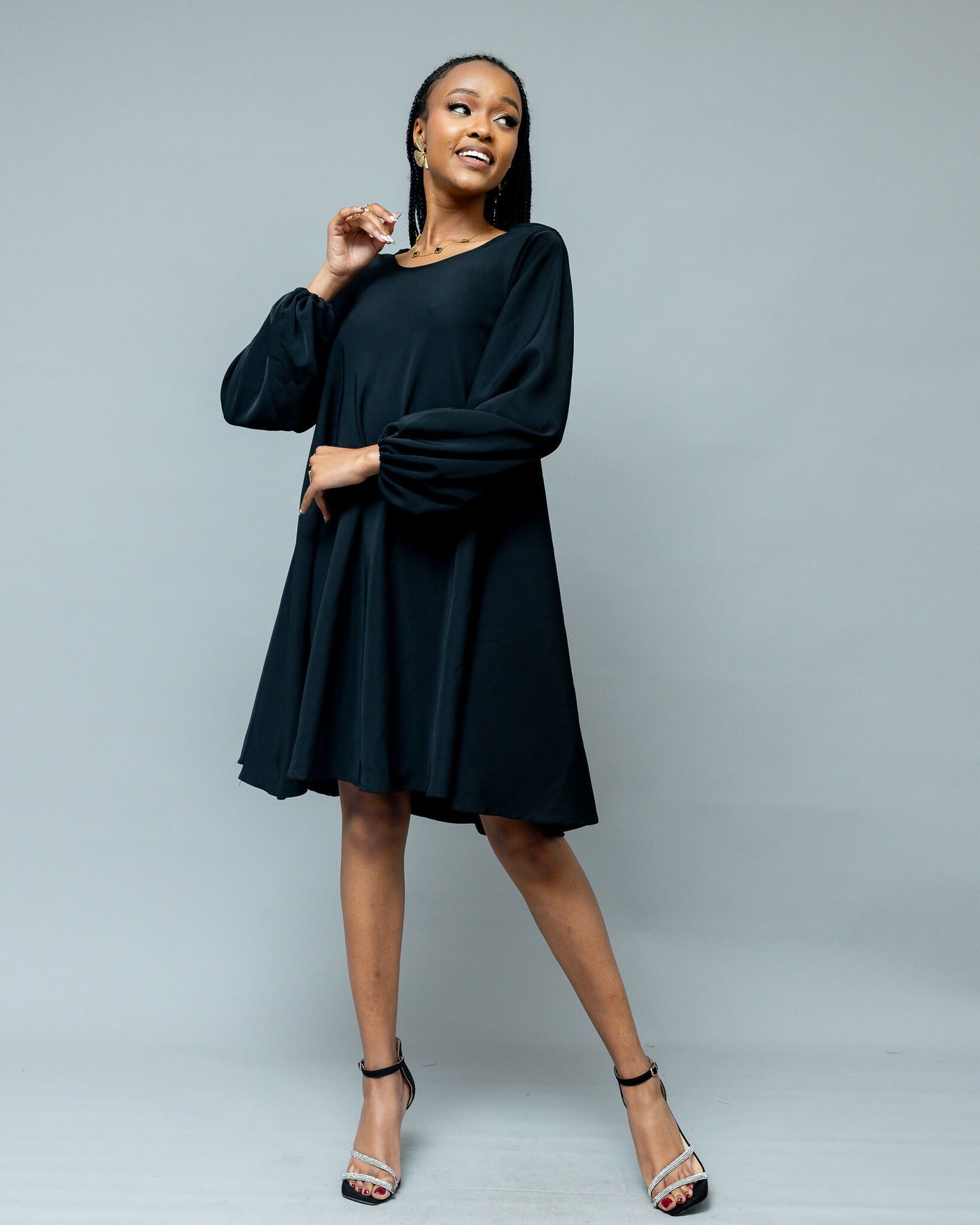 Afriwia Aura Shift Dress - Black