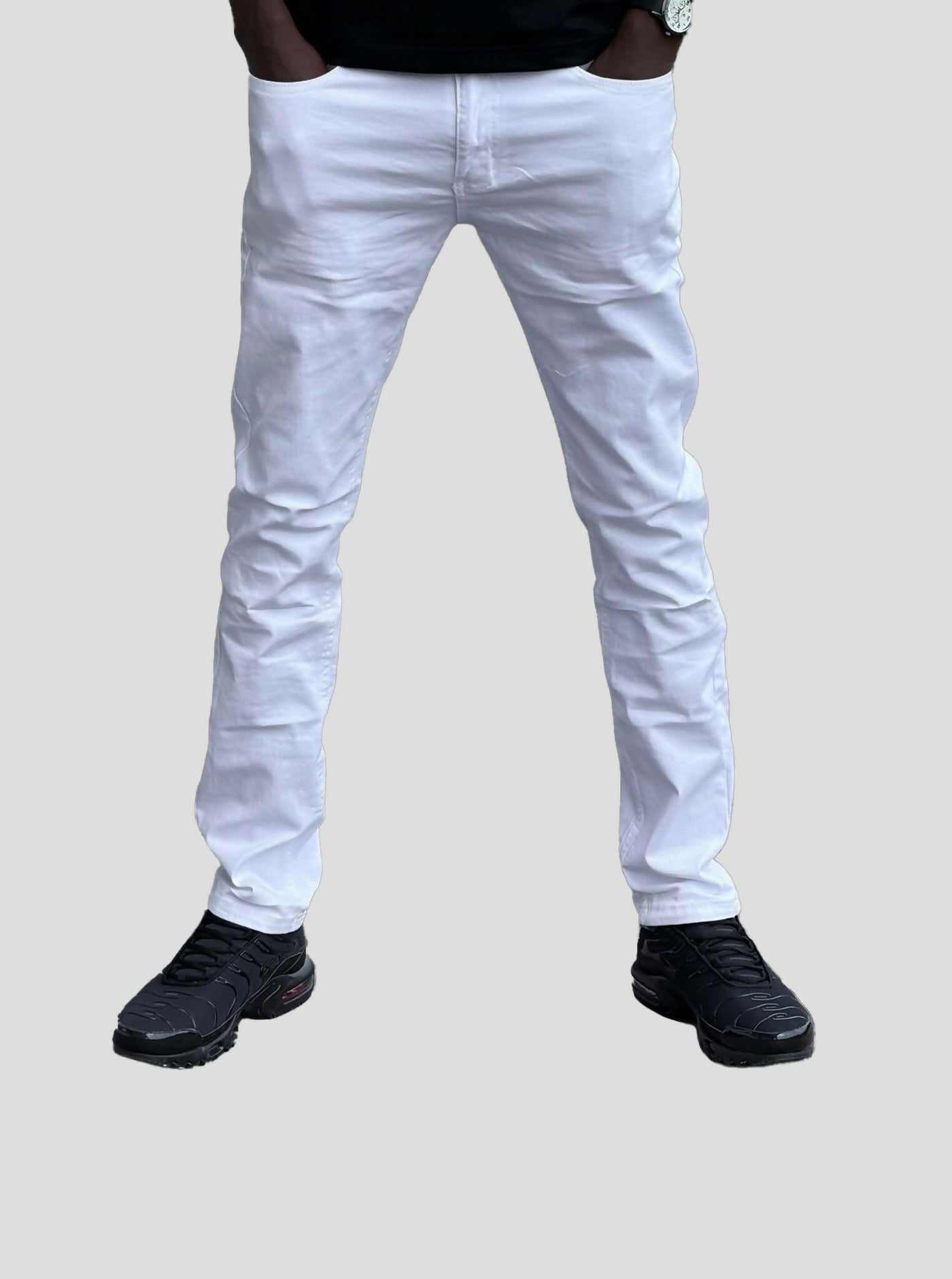 Stylish Brothers Men Soft Denim - White - Shopzetu
