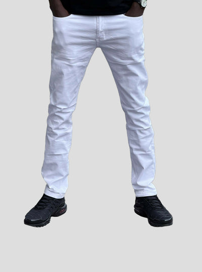 Stylish Brothers Men Soft Denim - White - Shopzetu