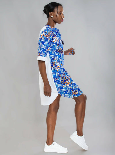 Da'joy Fashions Rochester Shirt Dress - White - Shopzetu