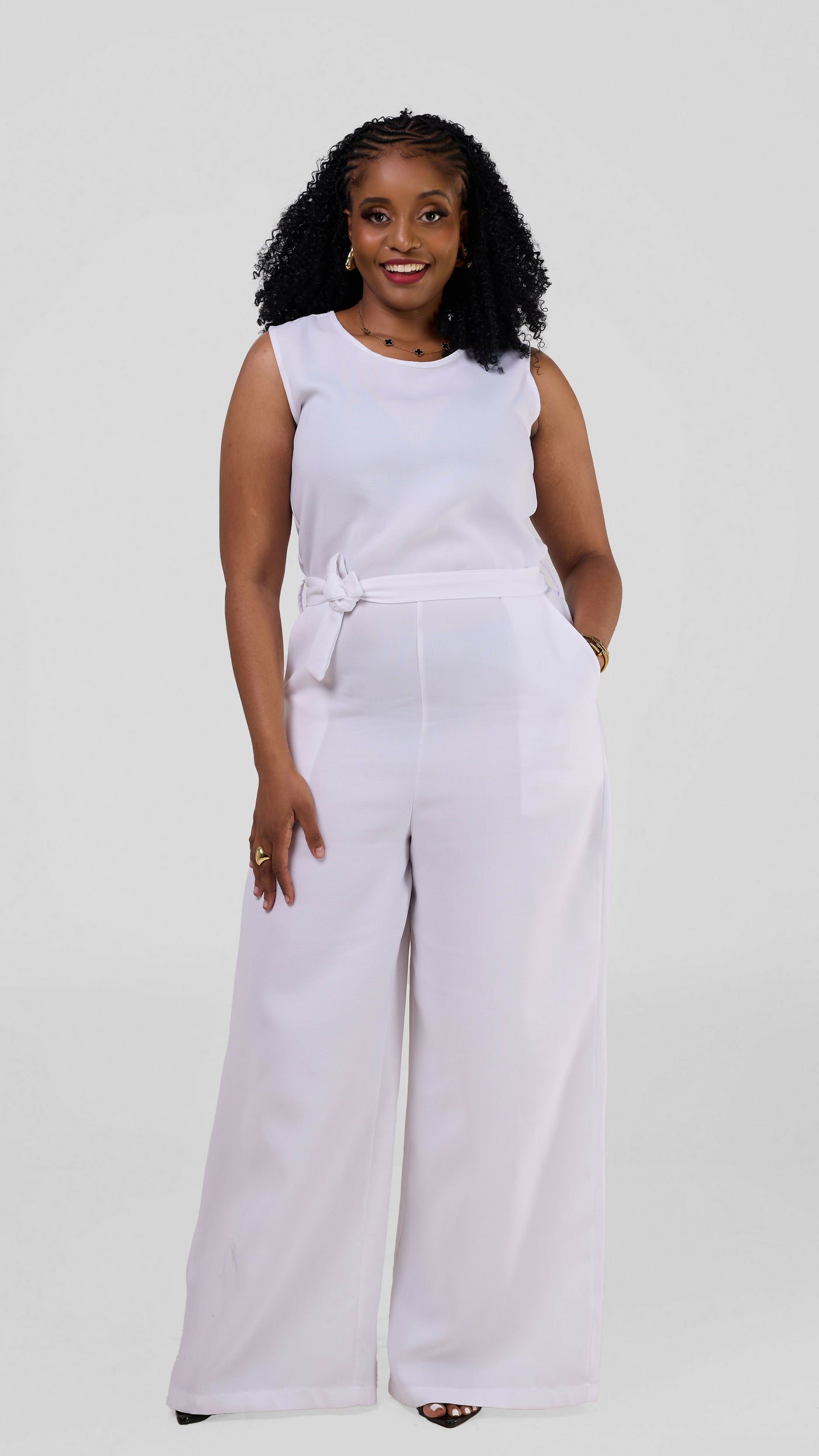 Lizola Margaret Jumpsuit - White