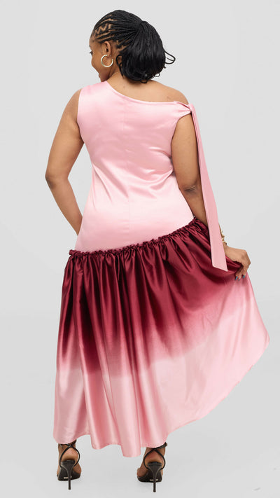 Jolly Fancy Wear Curvy Plus Size Tanua Dress - Brown