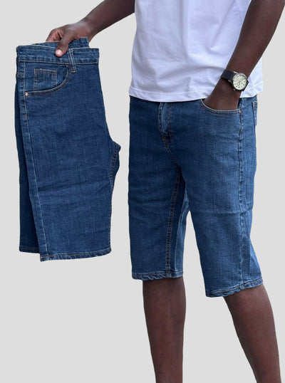 Stylish Brothers Men Denim short - Blue - Shopzetu