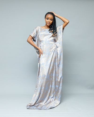Afriwia Echo Kaftan Dress - Blue