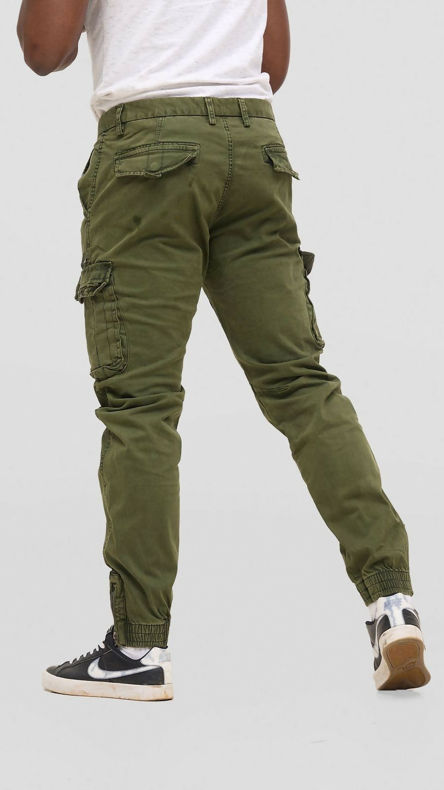 Stylish Brothers Zipper Down Men Cargo Pant - Jungle Green