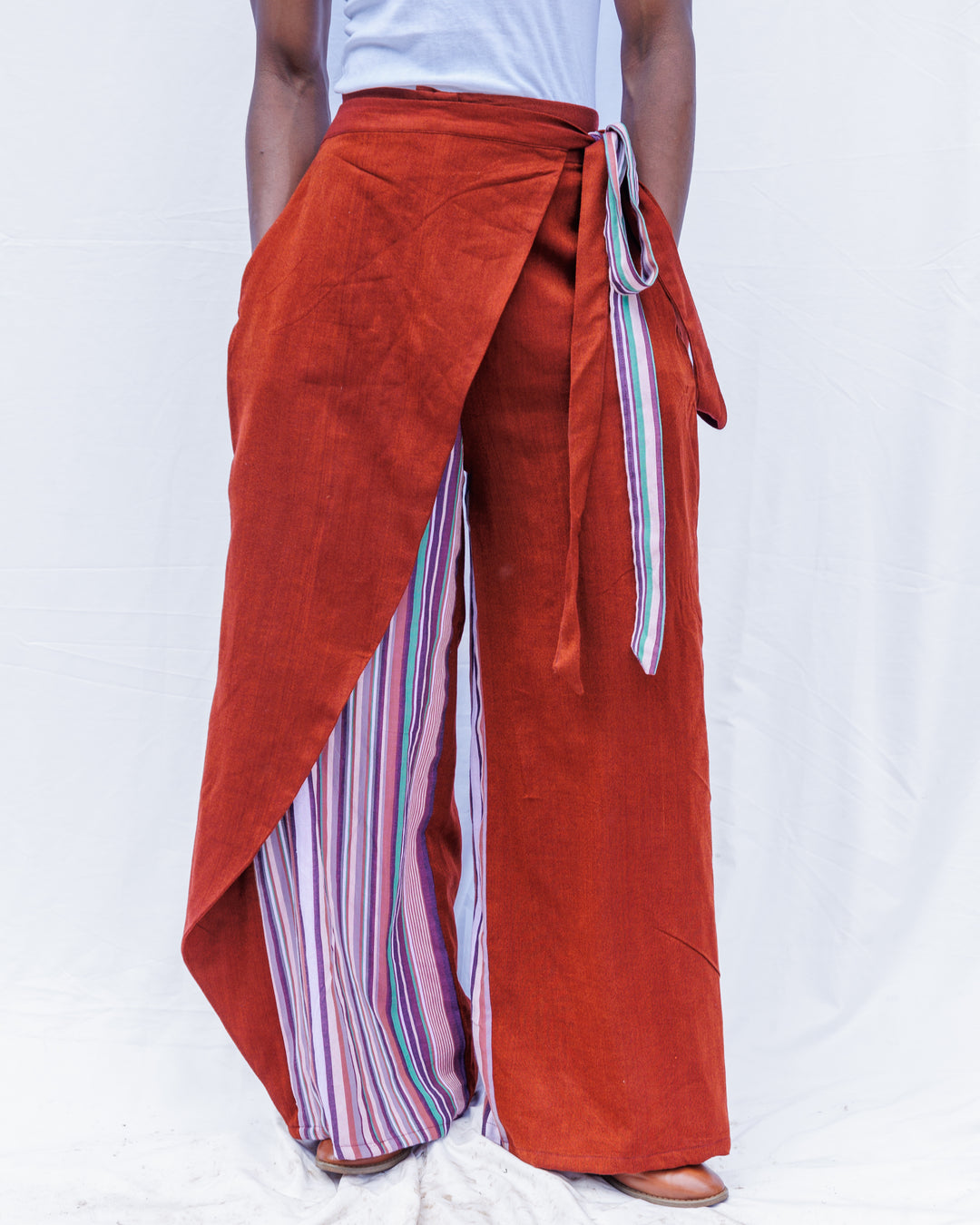 Liquid Lemn ALPHAJIRI Wrap Pants - Brown