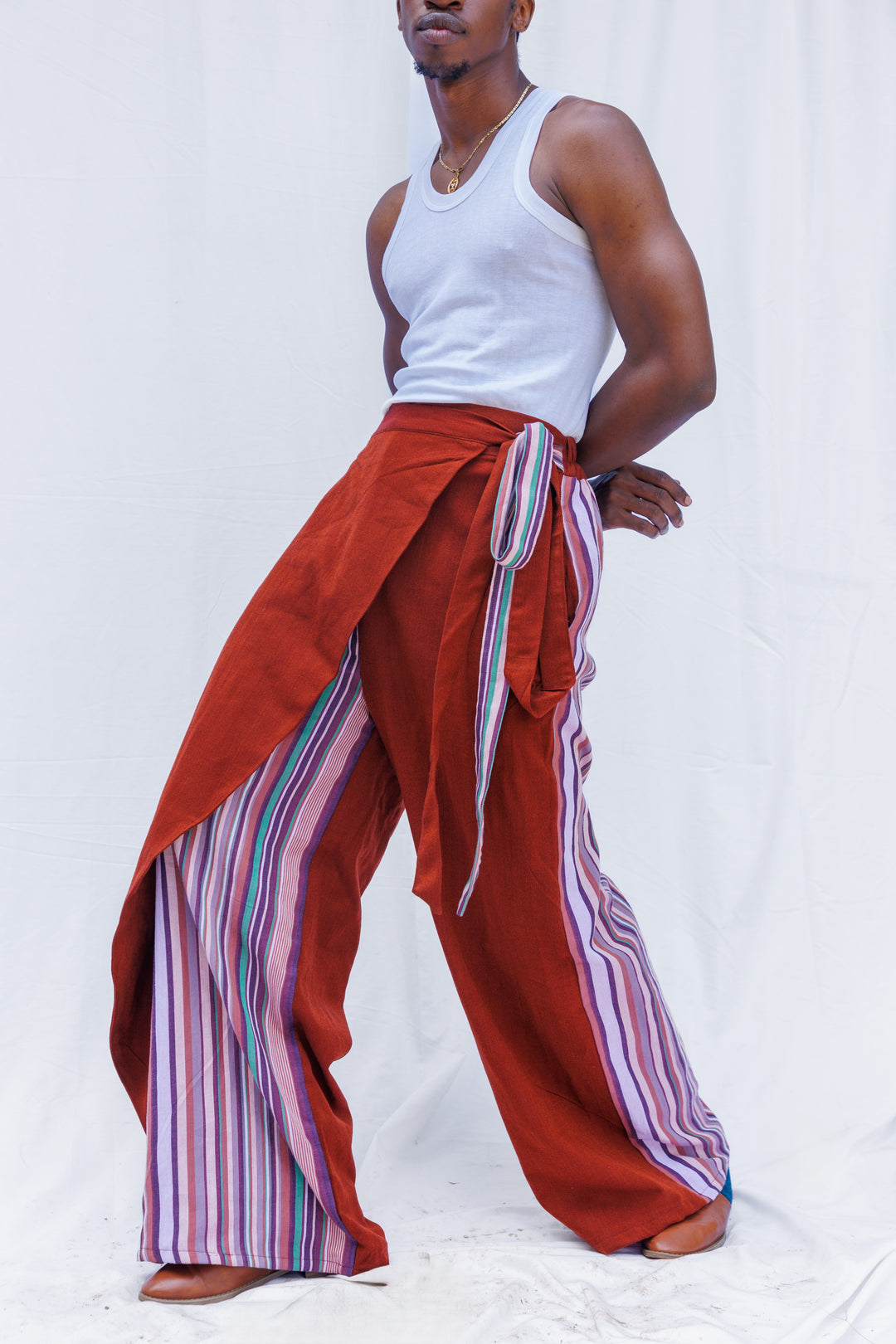 Liquid Lemn ALPHAJIRI Wrap Pants - Brown