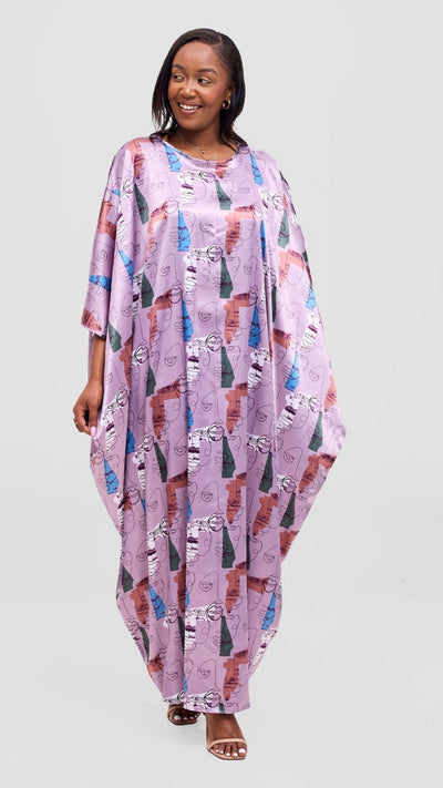 Vivo Lani Maxi Dress - Pink Print - Shopzetu