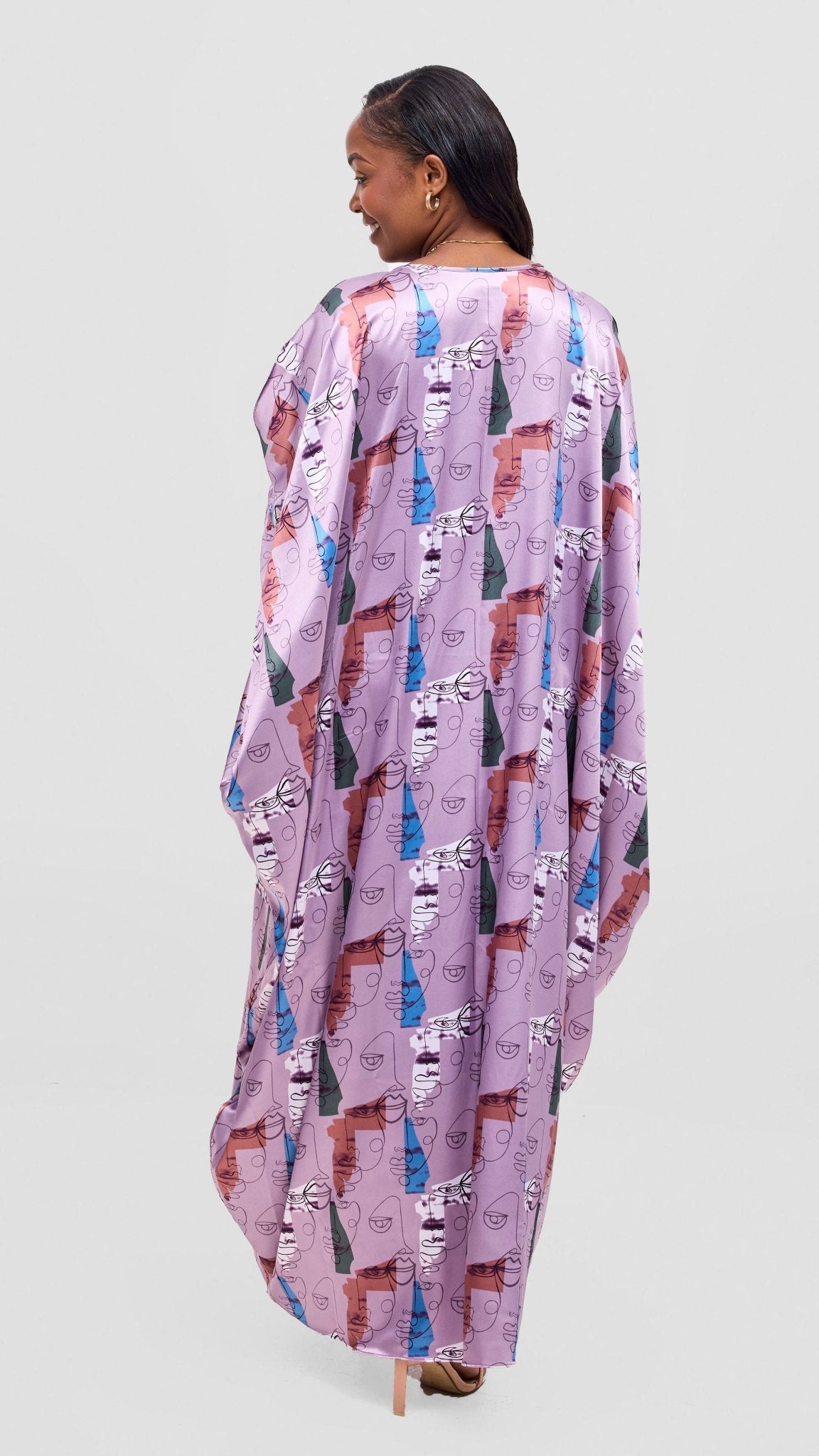 Vivo Lani Maxi Dress - Pink Print - Shopzetu