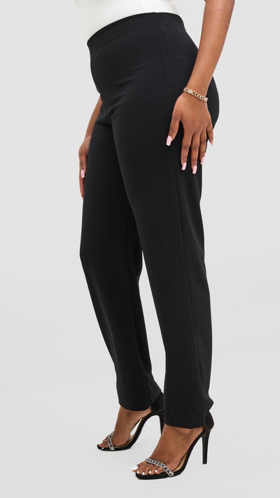 Vivo Chela Wide Leg Pants - Black - Shopzetu