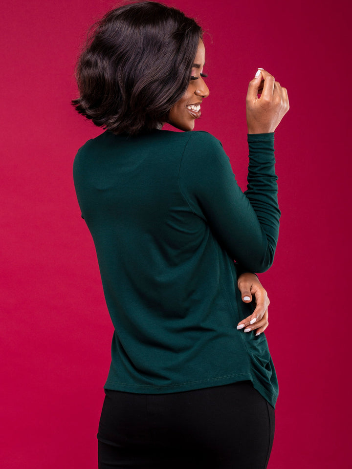 Vivo Basic Sienna Waterfall in Jersey - Dark Green
