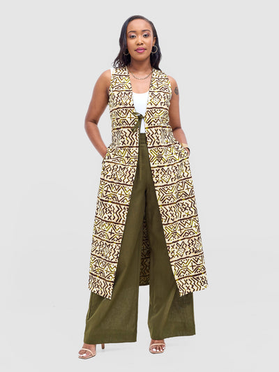 Safari Tiwa Wide Leg Pants - Hunters