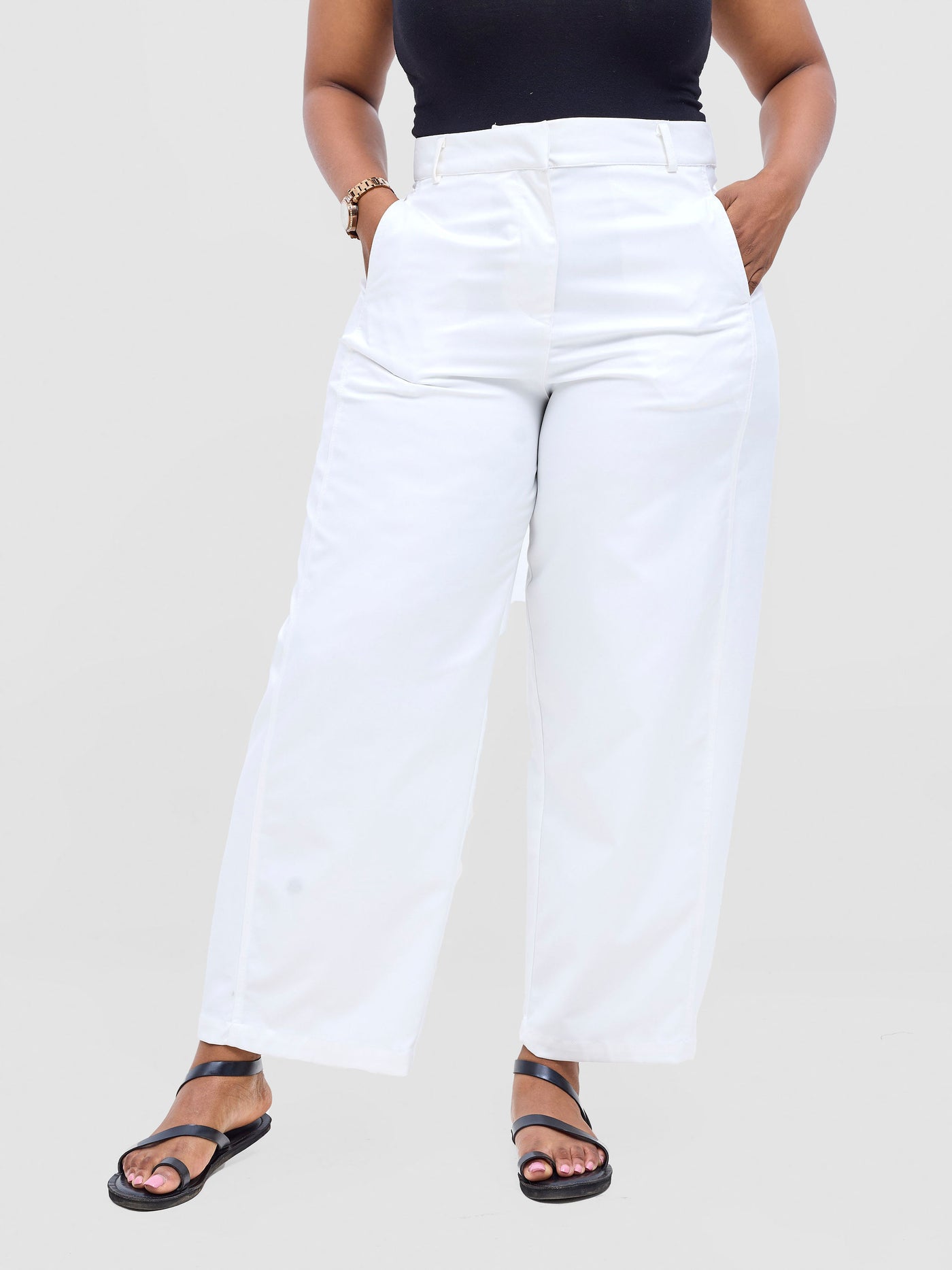 Safari by Vivo  Tiwa Barell Pants - White