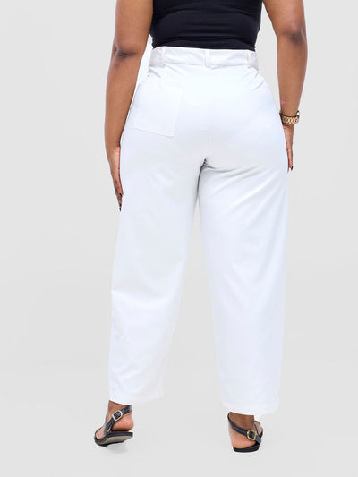 Safari by Vivo  Tiwa Barell Pants - White