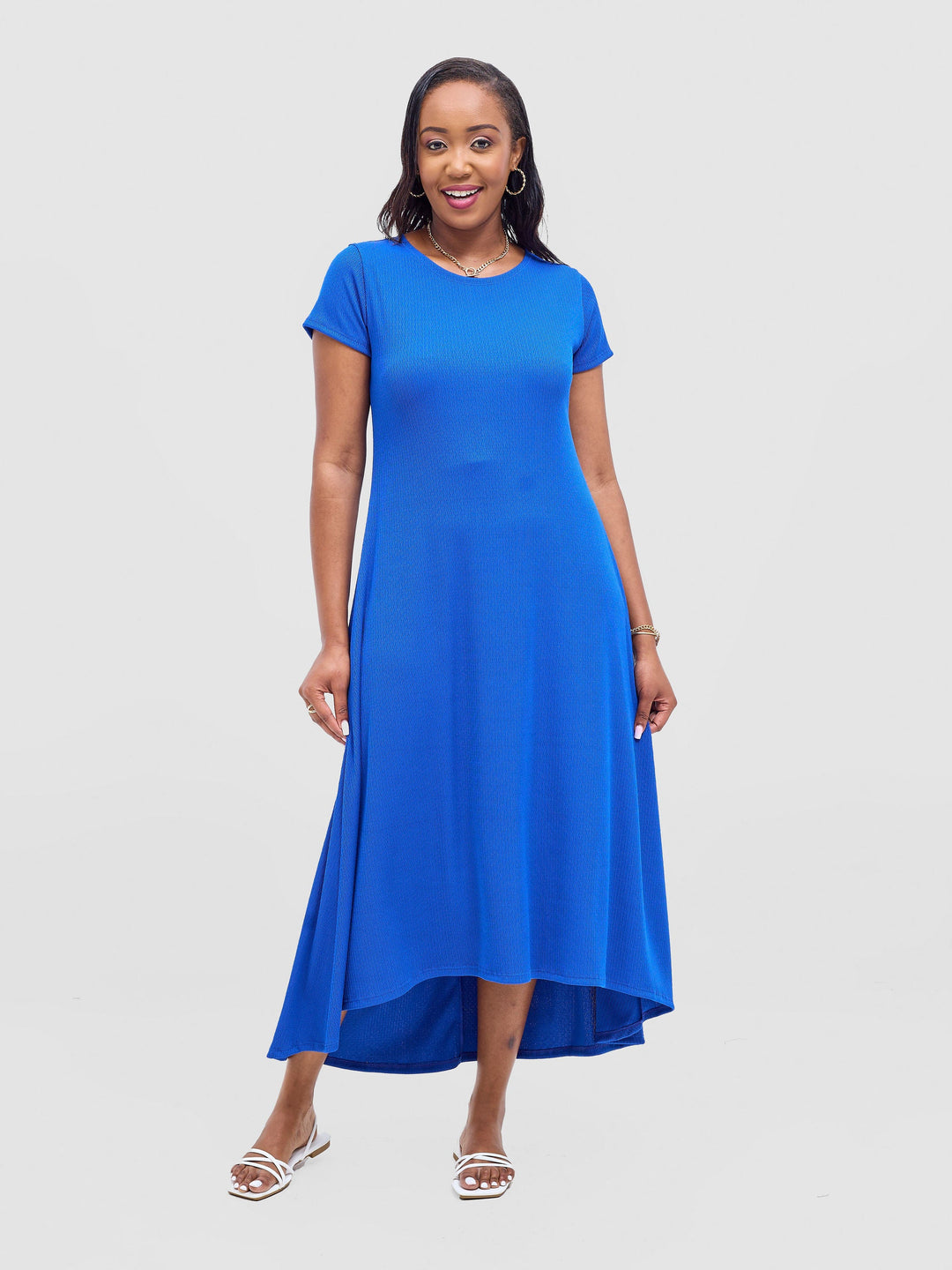 Vivo Rema High Low Maxi Dress - Royal Blue