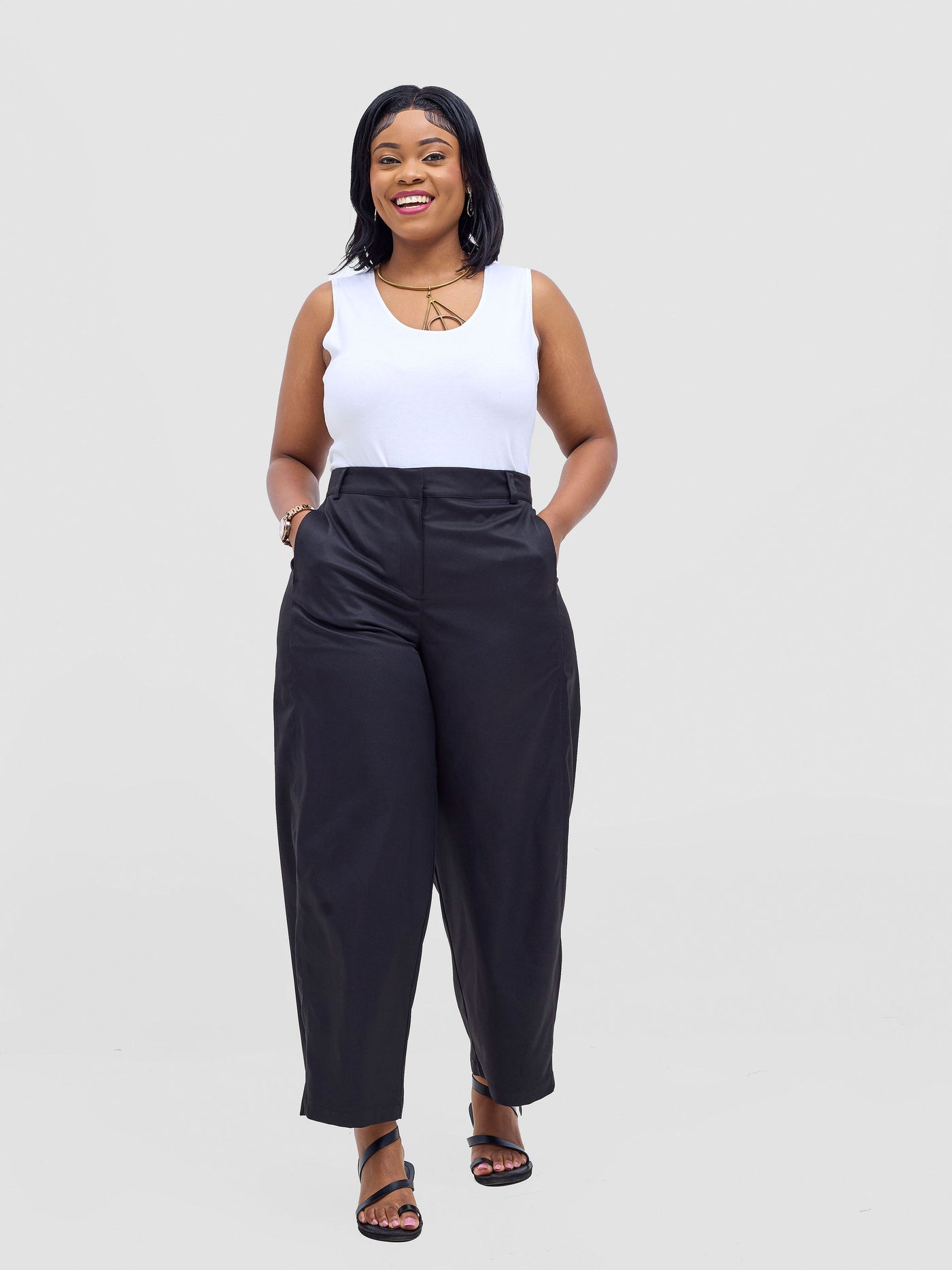 Safari by Vivo  Tiwa Barell Pants - Black