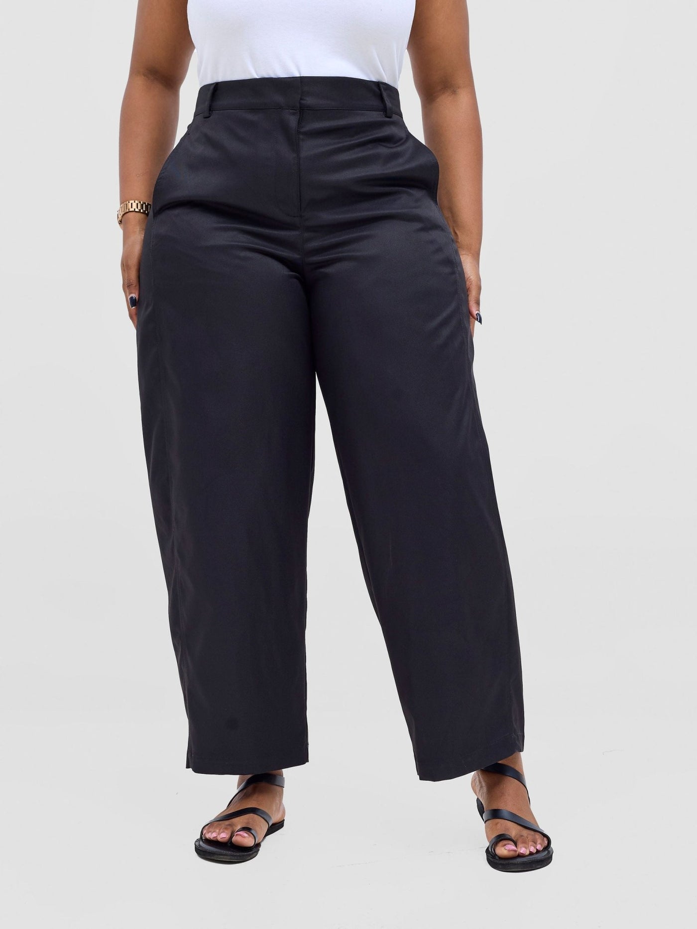 Safari Tiwa Barell Pants - Black - Shopzetu