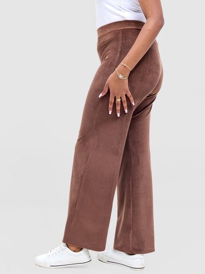 Vivo Rema Palazzo Pants - Brown - Shopzetu