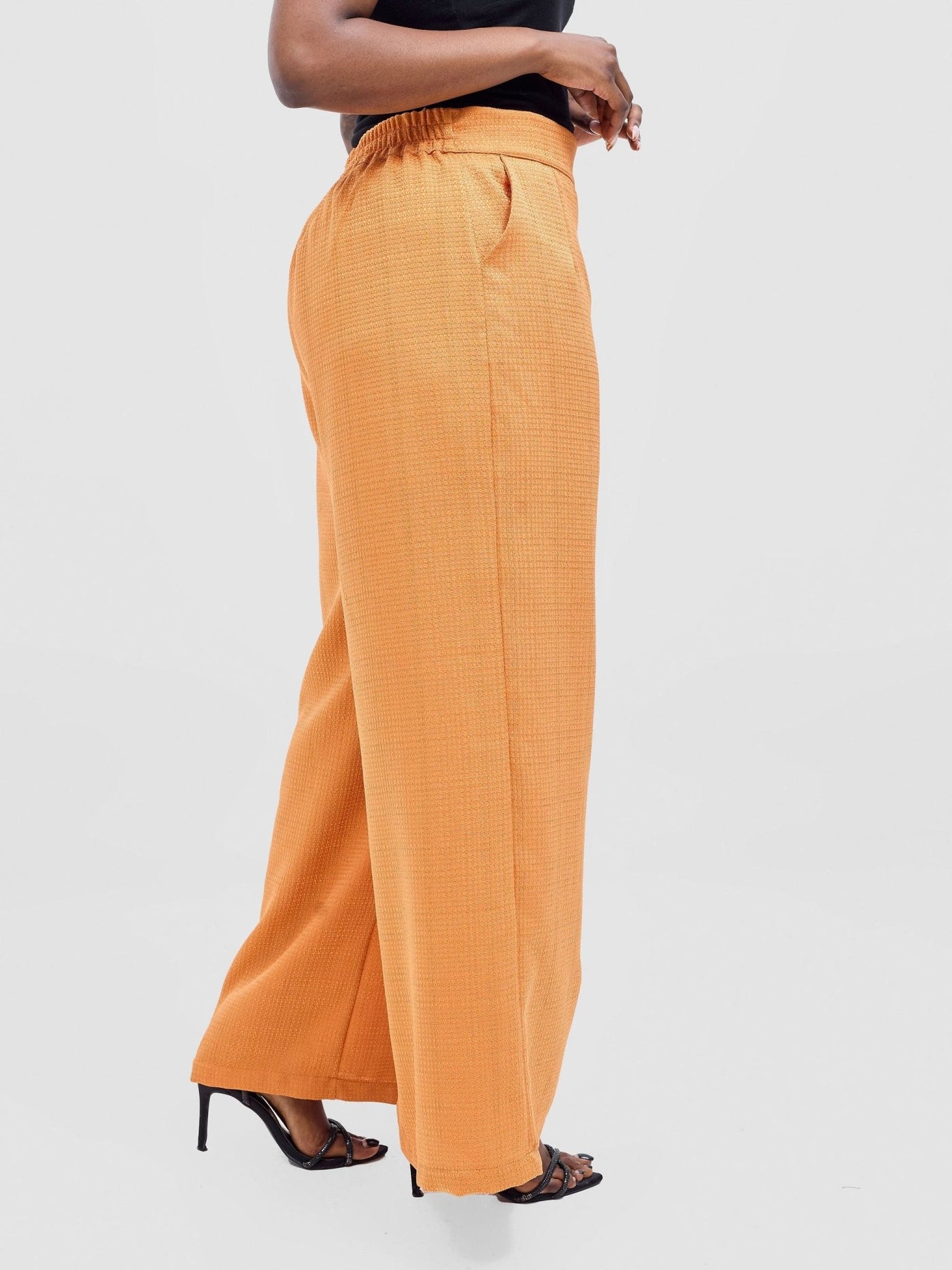 Vivo Analo Wide Leg Pants - Orange - Shopzetu