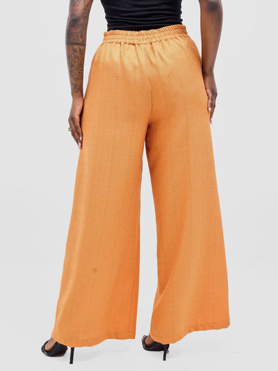 Vivo Analo Wide Leg Pants - Orange - Shopzetu
