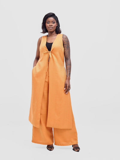 Vivo Analo Wide Leg Pants - Orange - Shopzetu