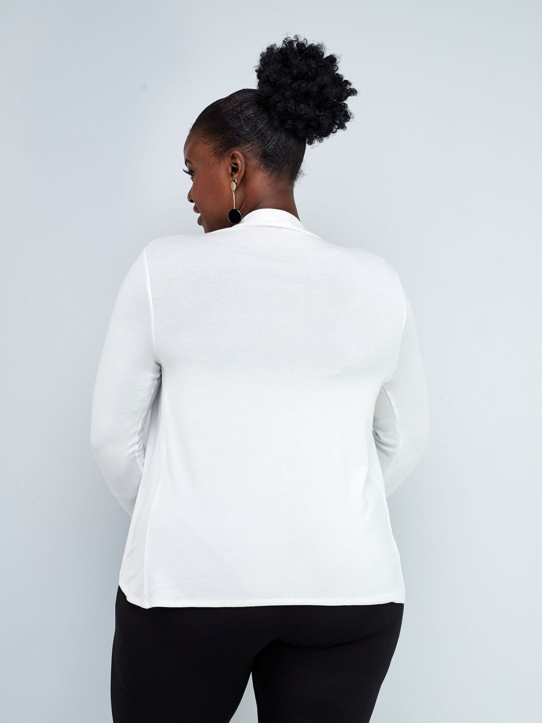 Vivo Basic Leila Short Waterfall in Jersey - White