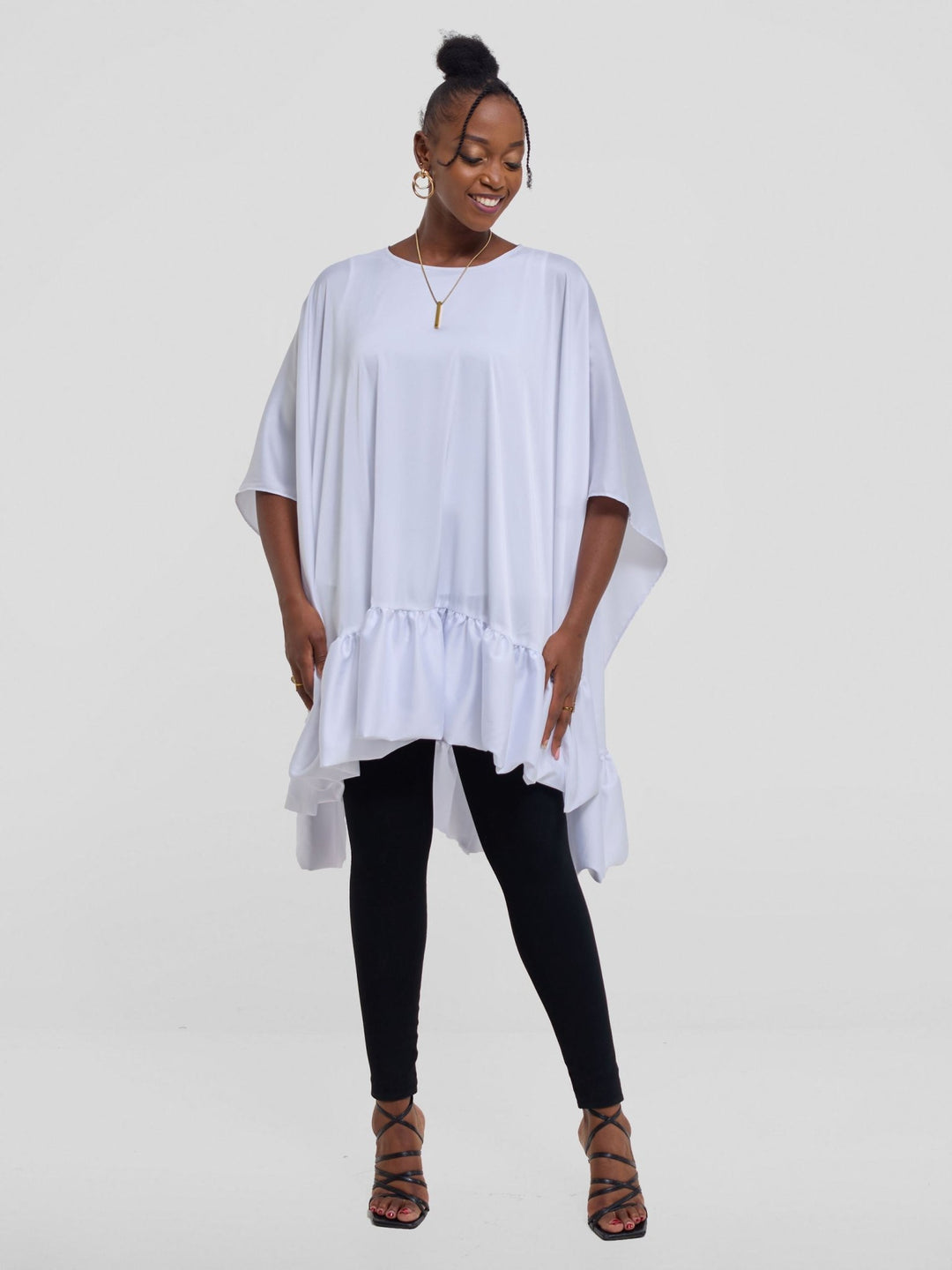 Vivo Kelemi 4.0 Frilled Wide Top - White - Shopzetu