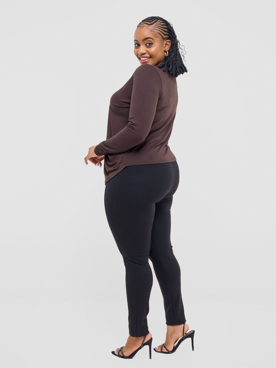 Vivo Basic Sienna Waterfall in Jersey - Chocolate