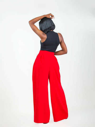 Da’Joy Fashions Ke Nova Pant - Red - Shopzetu