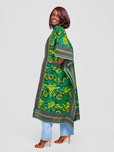Tuli Zinthle Kimono - Green / Yellow