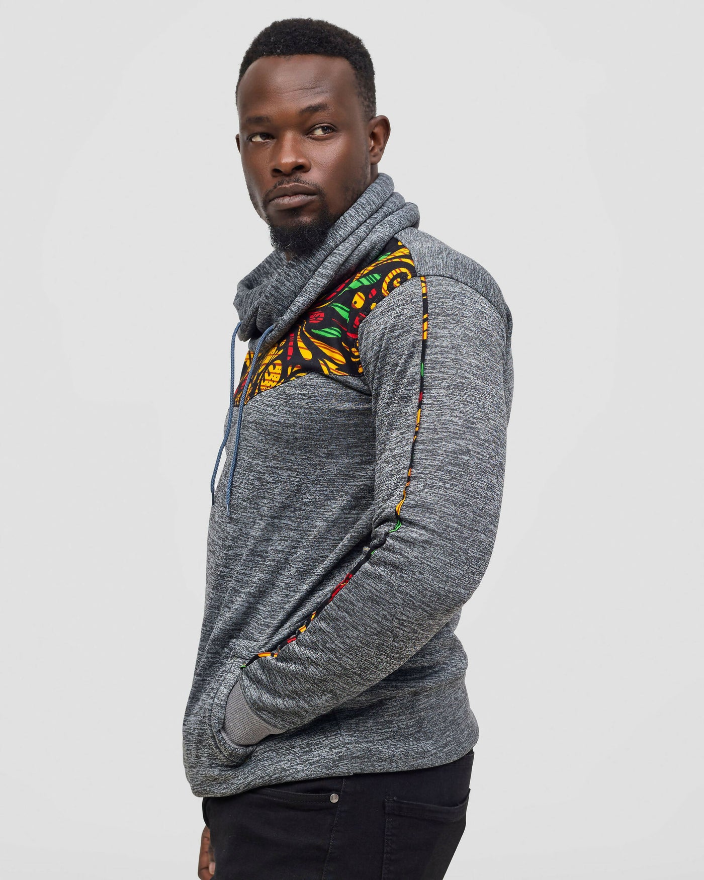 Rafiki Threads  Arancia Snood Hoodie - Grey