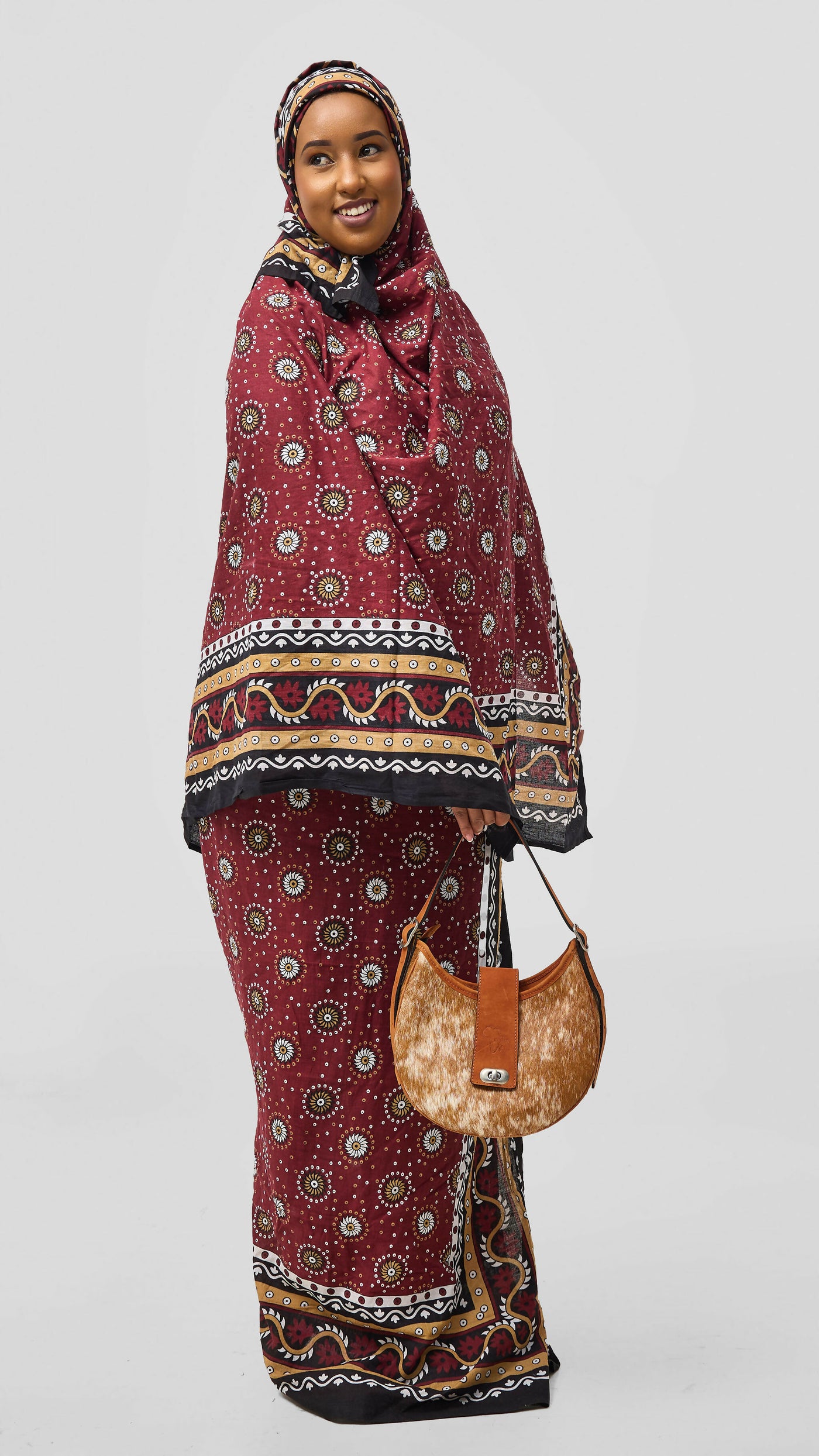 Sulha Afrika Sagala Sling Bag - Brown / White