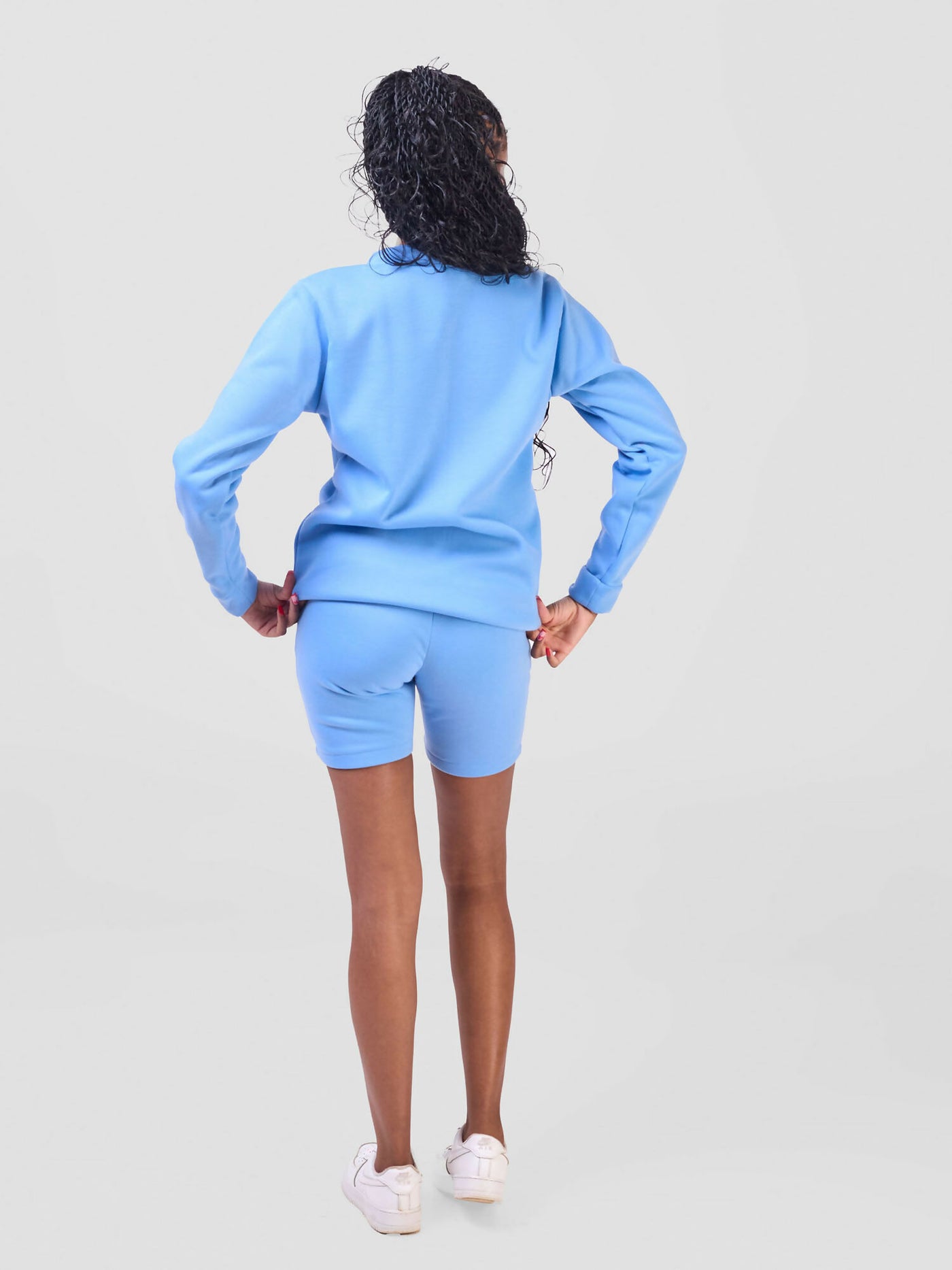 Dynique Clothing Shorts Set - Sky Blue - Shopzetu